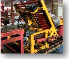 Vertical coil packaging line