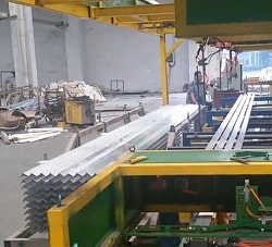 Aluminum profile stacking machine