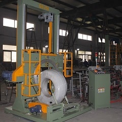 HDPE pipe coil packing machine