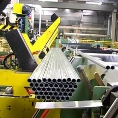Automatic pipe tube bundling&strapping line