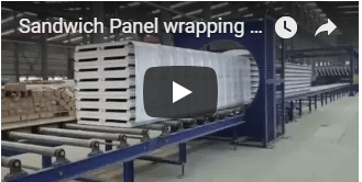 sandwich panel wrapping machine video