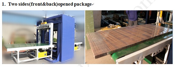 Door packing solution: Door wrapping machine and door shrinking machine