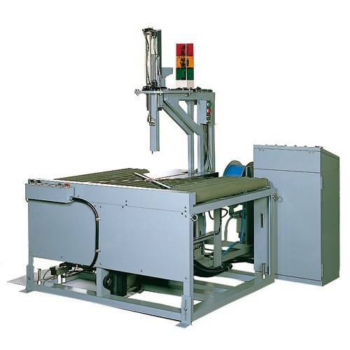 Automatic coil strapping machine in packaging line