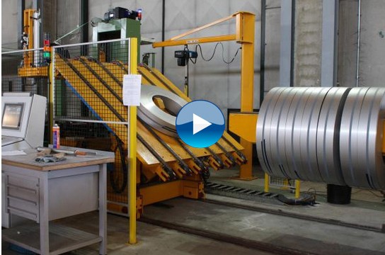 Down Ender for coil packaging line