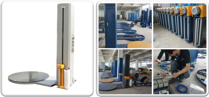 block pallet stretch wrapper, block pallet wrapping machine