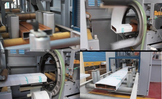 Aluminum Horizontal Orbital Wrapping Machine