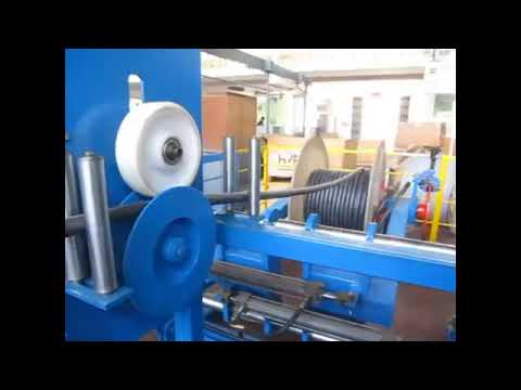 rubber hose coil pay off machine for online coiling