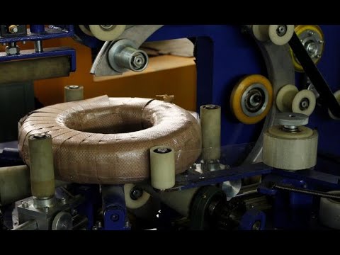 Coil wrapping machine for cable and bearing with PVC film and HDPE--FHOPE