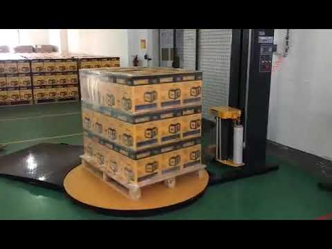 pallet wrapping machine automatic film cutting