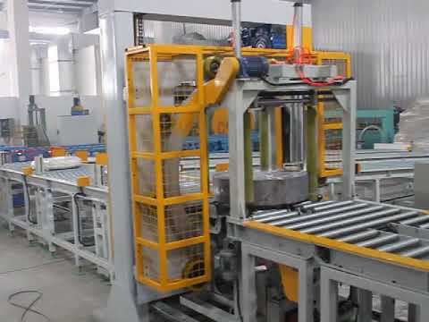 Automatic tyre packing line with tracking and distribution system