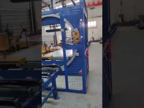 horizontal orbital packaging system for large and long panel