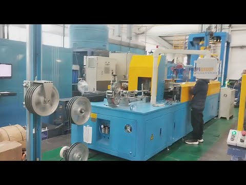 automatic steel wire coil rewinding and compacting line