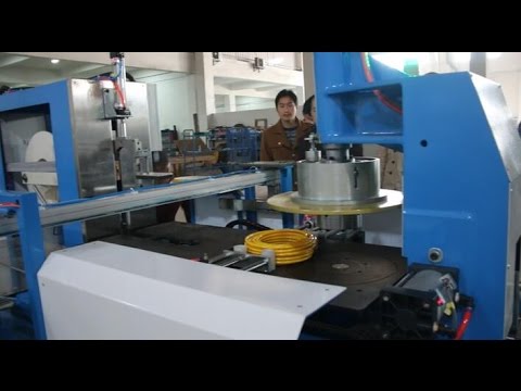 PU,PE Tube coiler packing machine and strapping machine