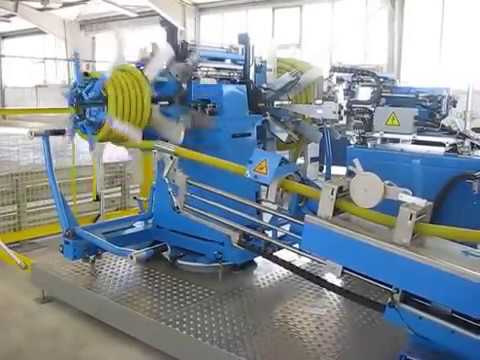 Automatic Pipe Coiler and Pipe Coil Strapping Machine
