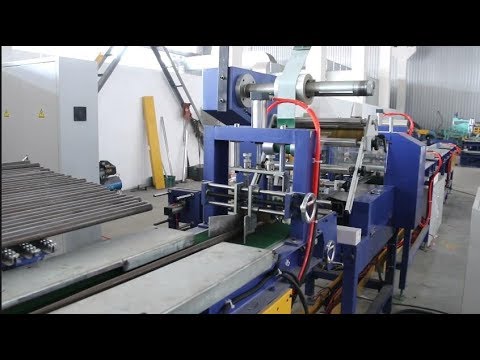 steel tube flow wrapper, steel tube packaging machine, steel tube packing line