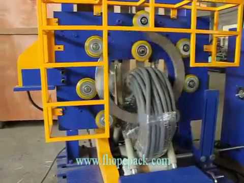 Embaladora para Tubo Corrugado com Filme Stretch