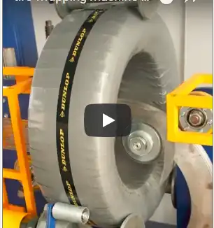 tyre wrapping and packing machine