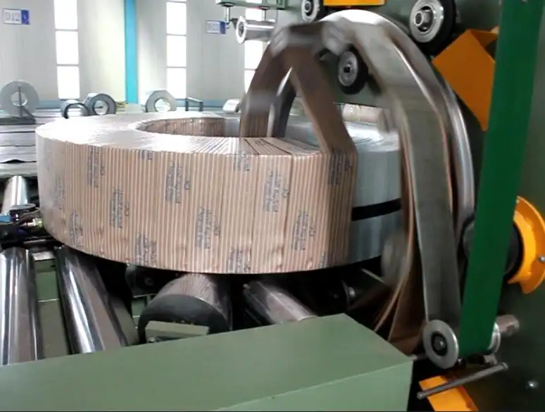 steel coil shrink wrapping machine