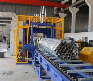 machine d'emballage de paquets de tubes en acier