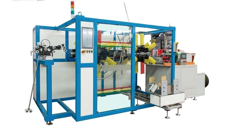 Automatic coiler for pipe and hose