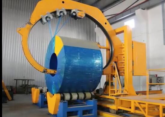 coil steel mater wrapper, master coil stretch wrapper, Master steel coil wrapper,