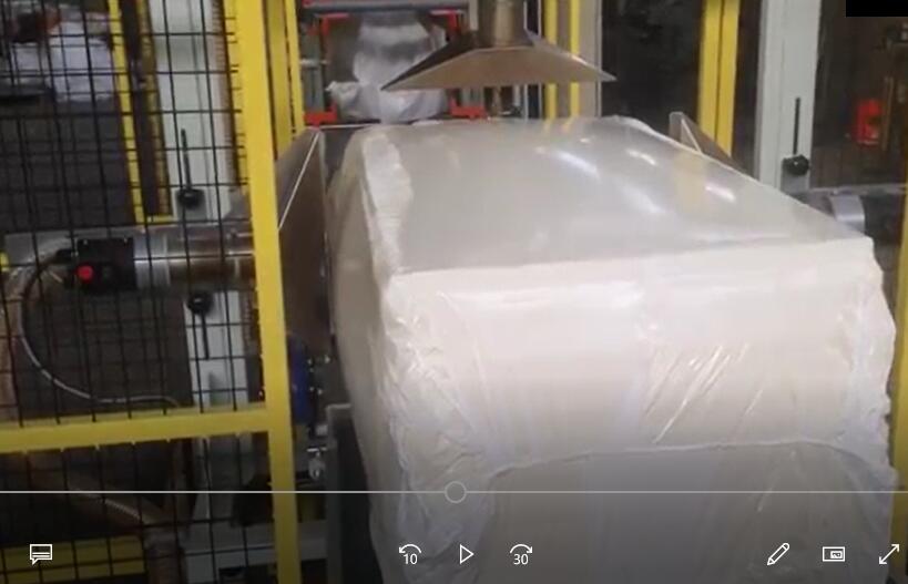 Automated bagging machine packaging XPS insulation boards