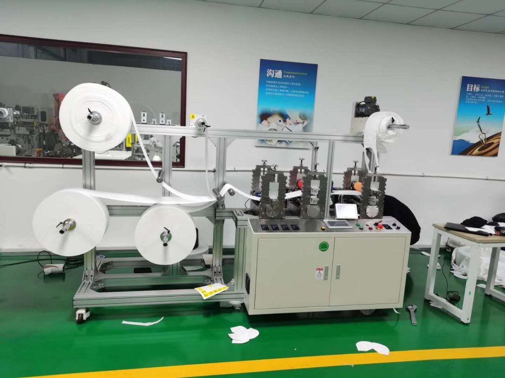 semiauto face mask macking machine