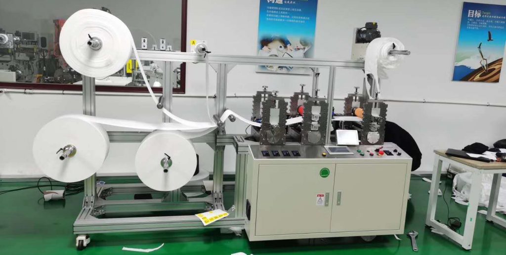 semiauto face mask macking machine