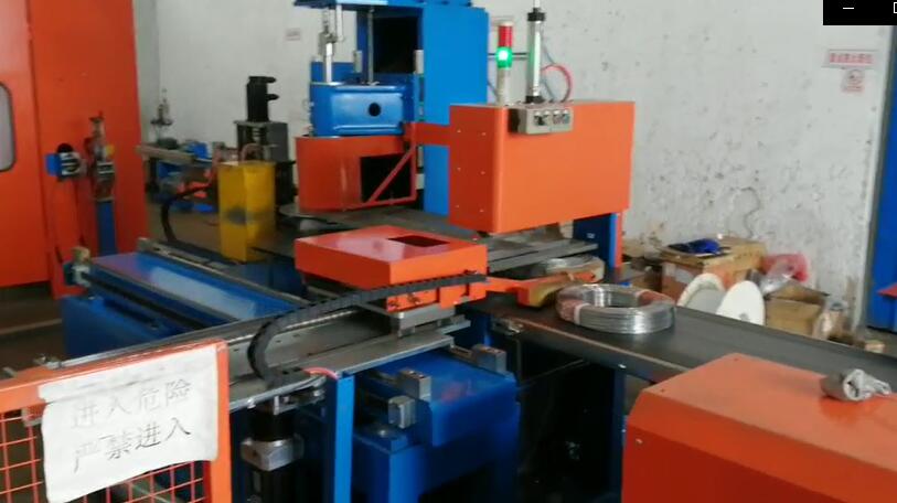 steel wire coiling and strapping machine