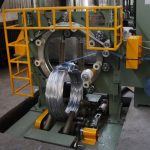 coil wrapping machine with two packing material