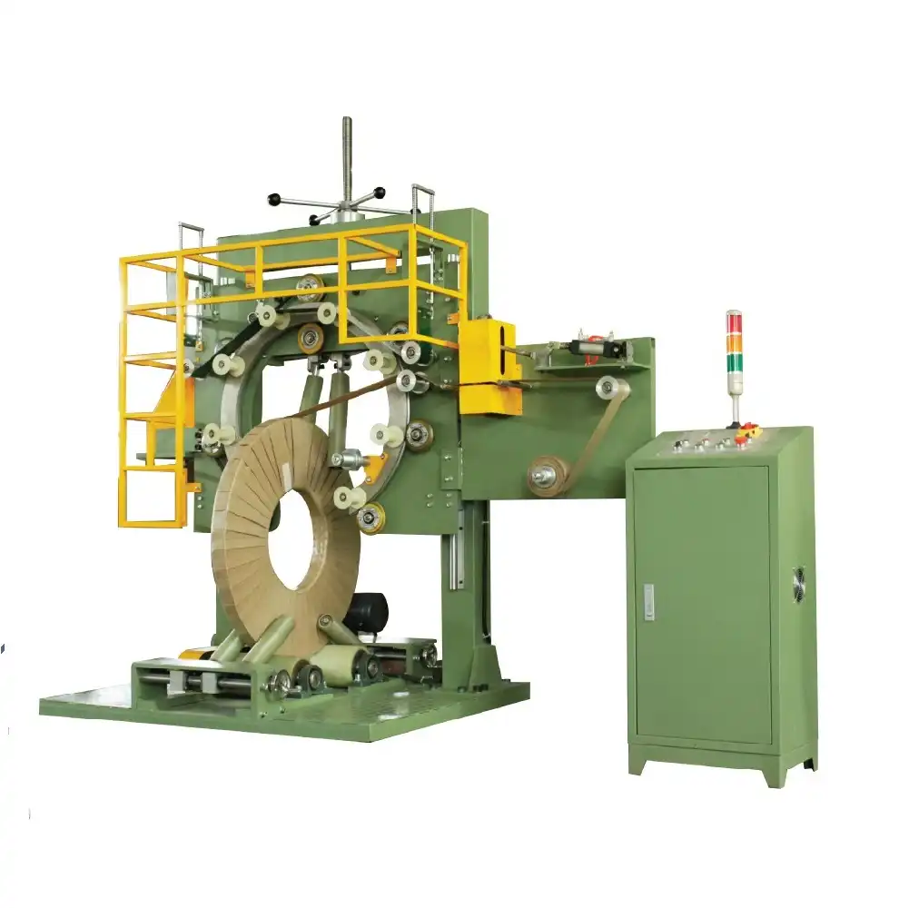 steel wire coil wrapping machine