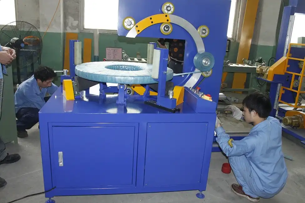 horizontal hose coil packing machine 1