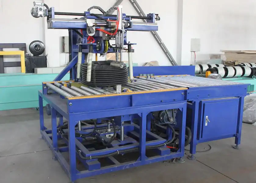 automatic hose coil wrapping machine