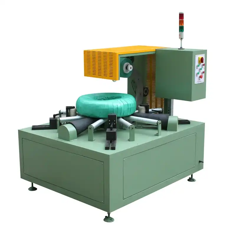 Semiauto cable coil wrapping machine