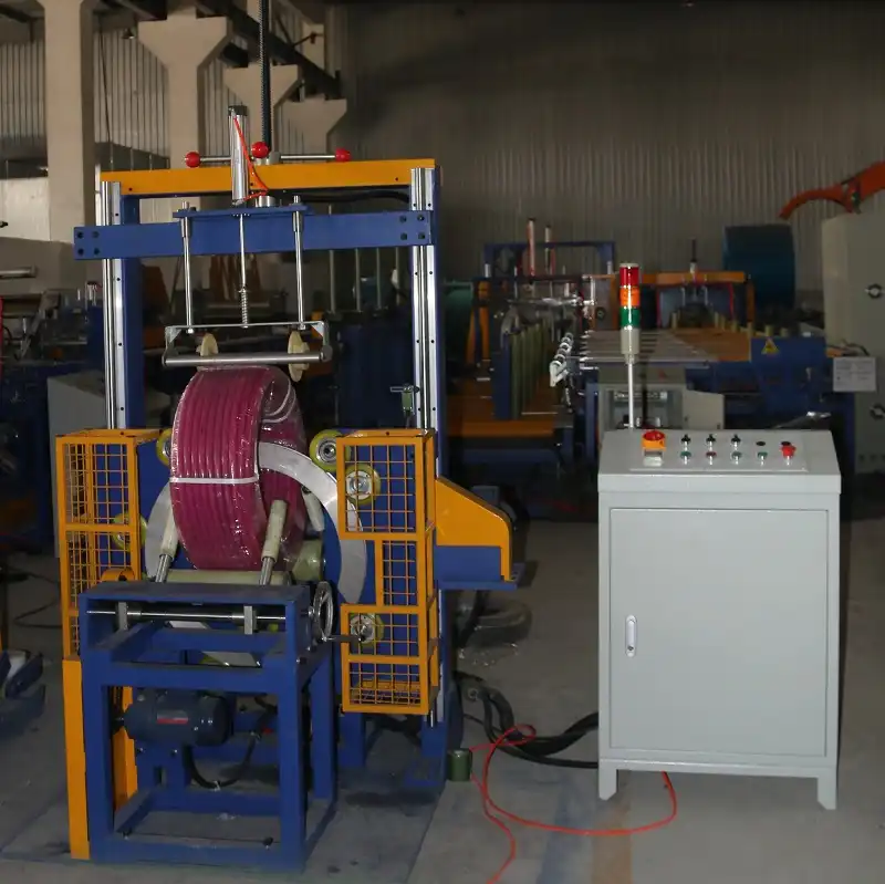 pipe coil wrapping machine