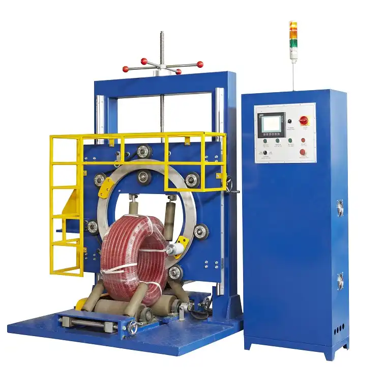 coil wrapping machine for hose coil