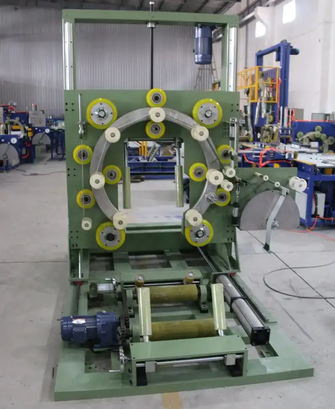 steel wire coil wrapping machine movable (1)
