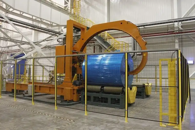 Machine à emballer de bobine principale en acier
