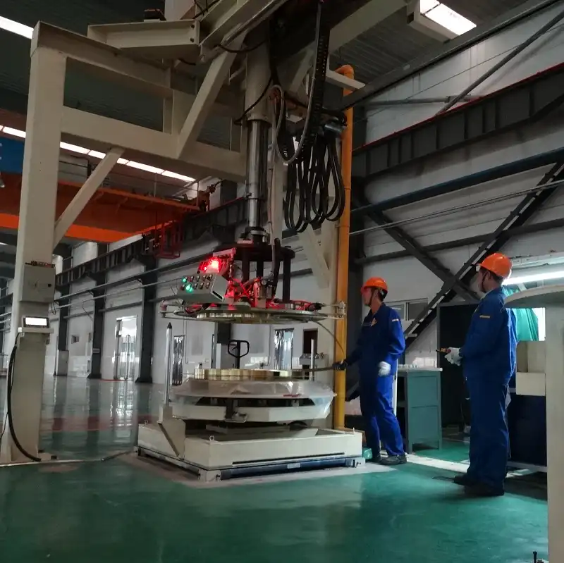 Brass copper strip vacuum handling and welding line