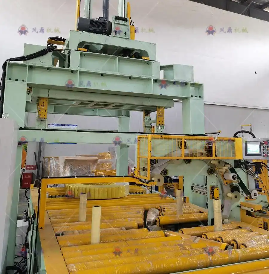 coil wrapping and stacking machine 900x916