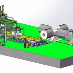 steel coil packing line with coil car