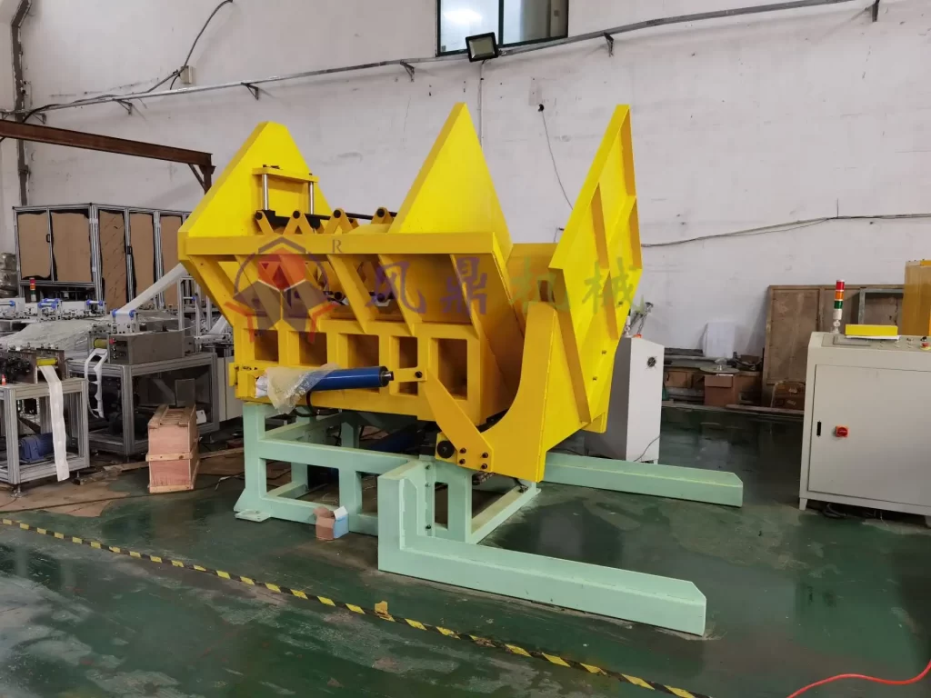 v shape pallet changer machinery