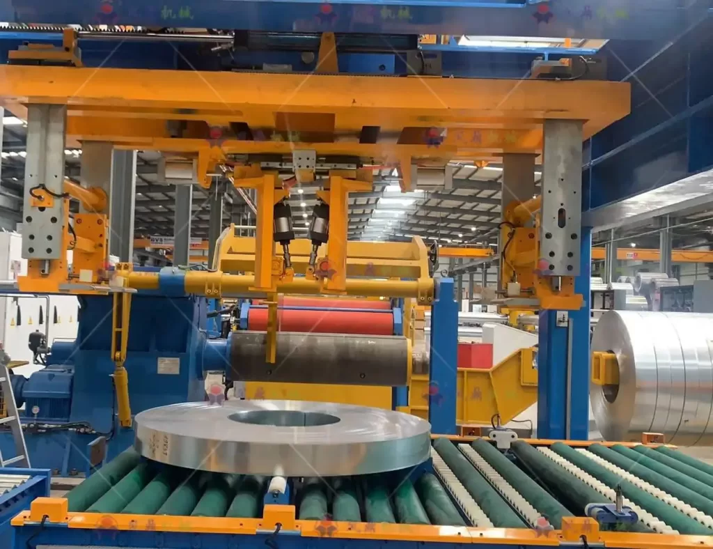 examining slit coil handling and packaging line3