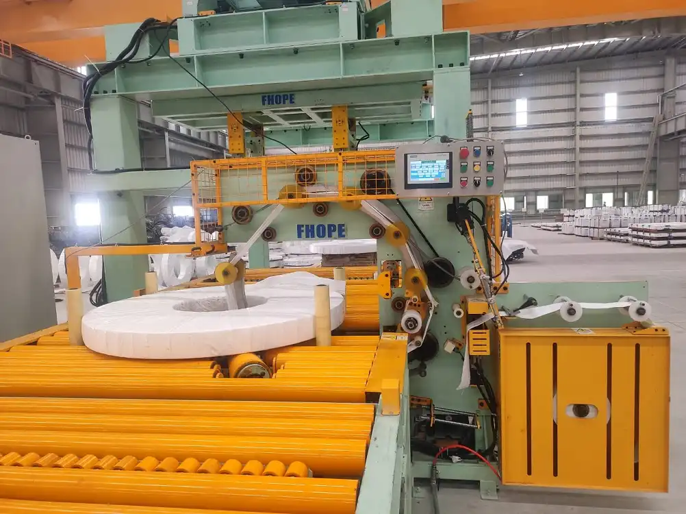 horizontal steel coil packing machine2