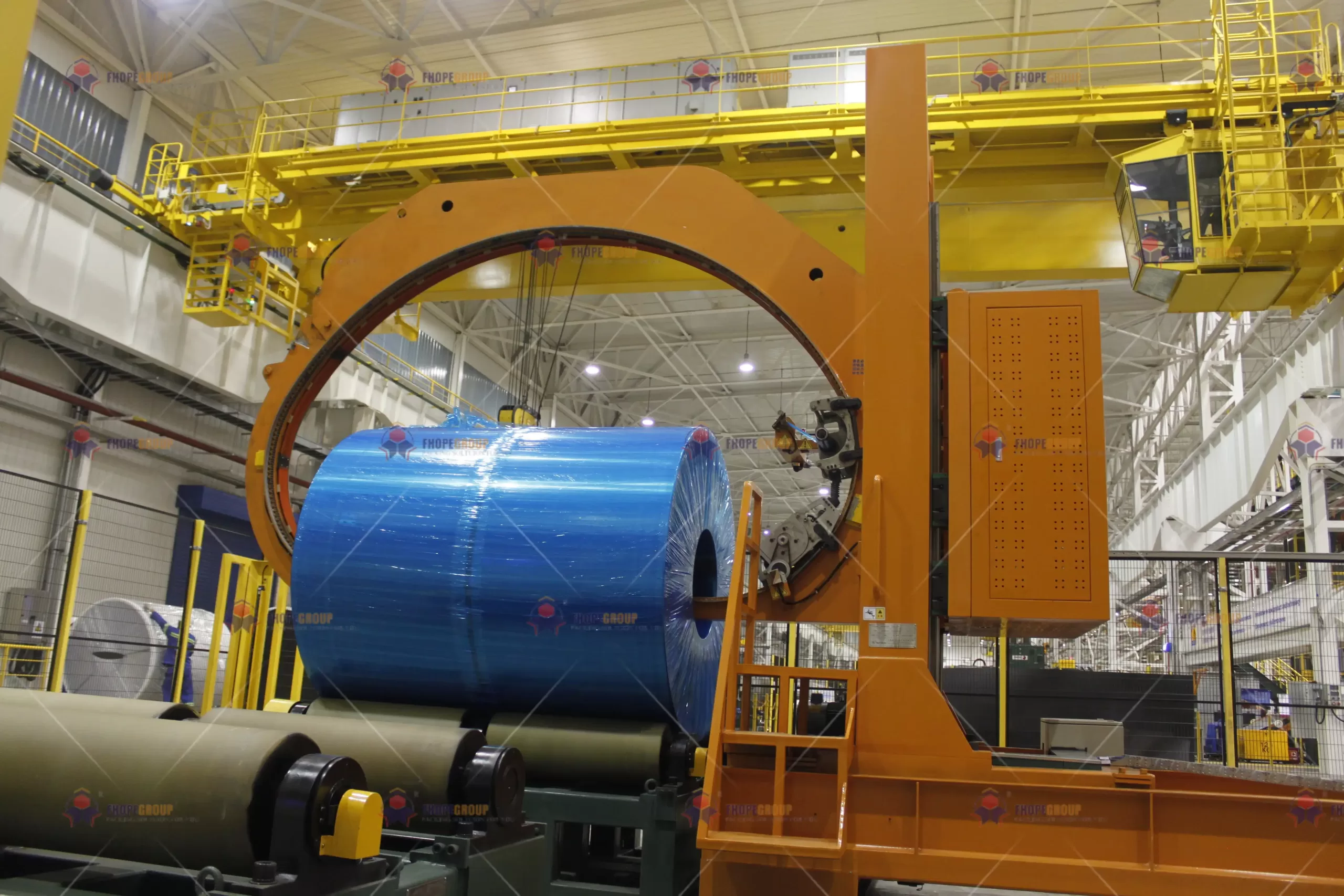 cold roll steel coil packing machine
