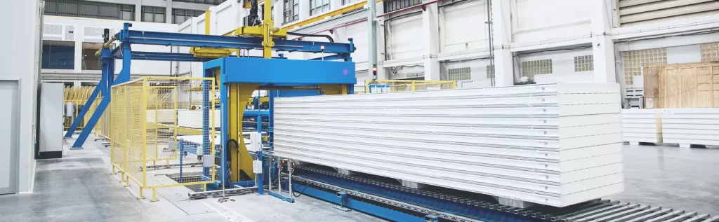 eps sandwich panel packing line1