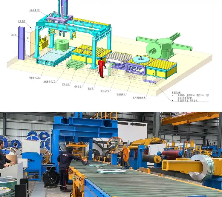 A. SLIT COIL HANDLING AND STACKING LINE