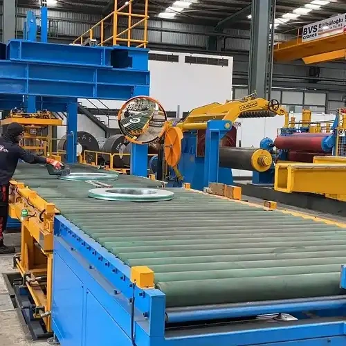 Embalagem automática de bobinas