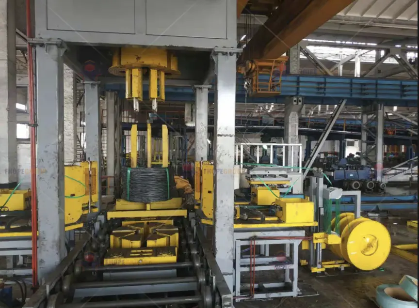Automatic wire coil compacting and strapping solution - Detail 1