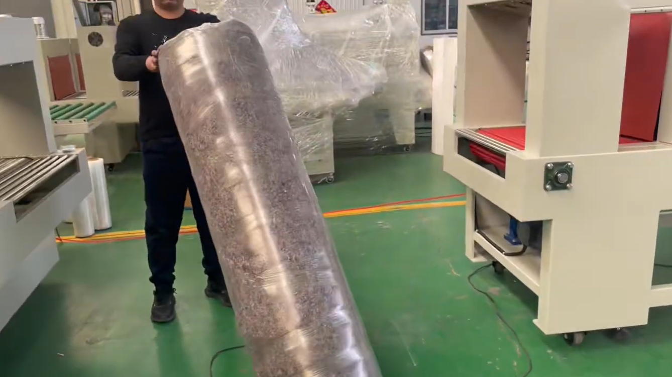 Máquina para encoger rollos de alfombra - Detalle 4